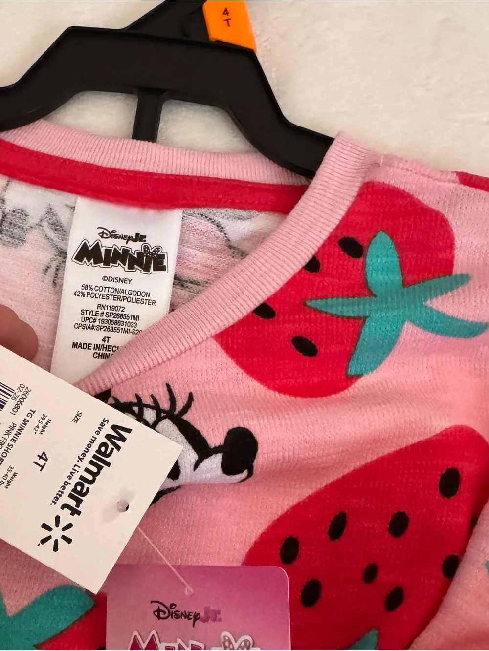 Minnie Mouse Toddler Girls' Short Sleeve Graphic Tee Set, 4T
